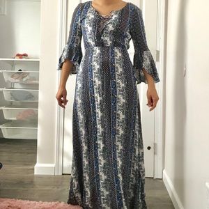Patterned Maxi Dress